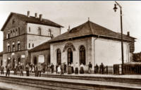Bahnhof um 1880