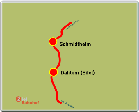 Schmidtheim Dahlem (Eifel) nach Gerolstein nach Euskirchen